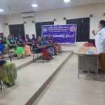 Health and hygiene awareness programme for PRIST house keeping staff. Address by  Dr.Iswarya